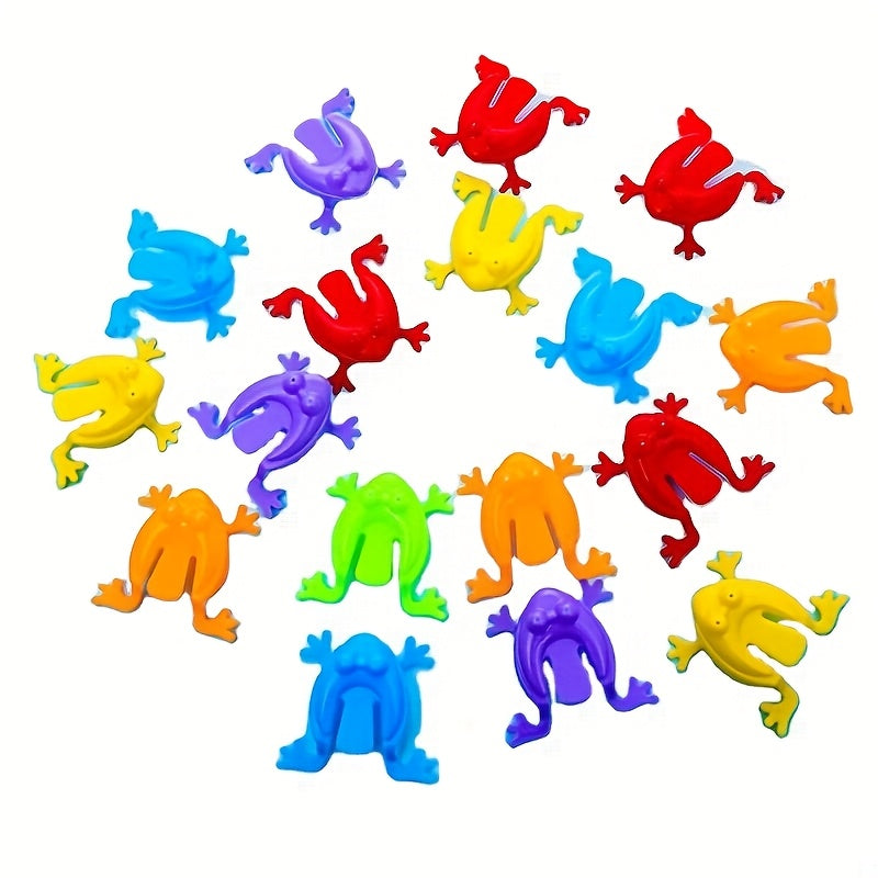 20pcs Mini Jumping Frogs Educational Fidget Toys - Party Favors Count