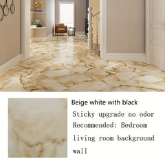 10pcs Marble Self-Adhesive PVC Floor for Living Room Restaurant Office