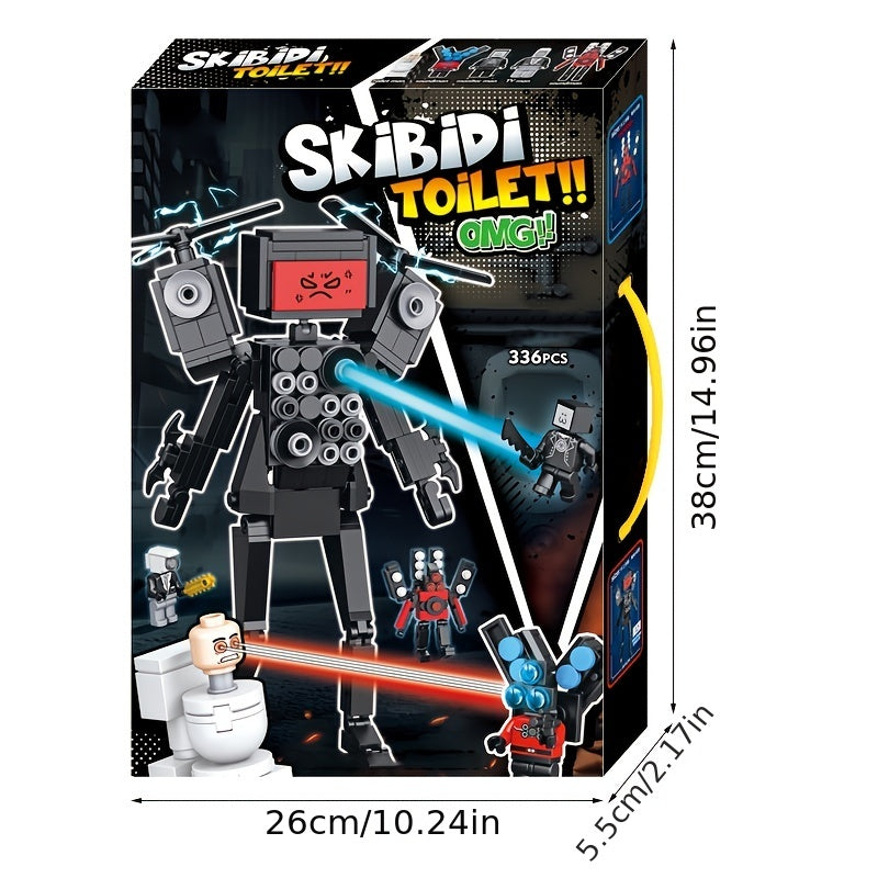 TV Man Toilet Man Building Block Monster Toy For Kids And Boys