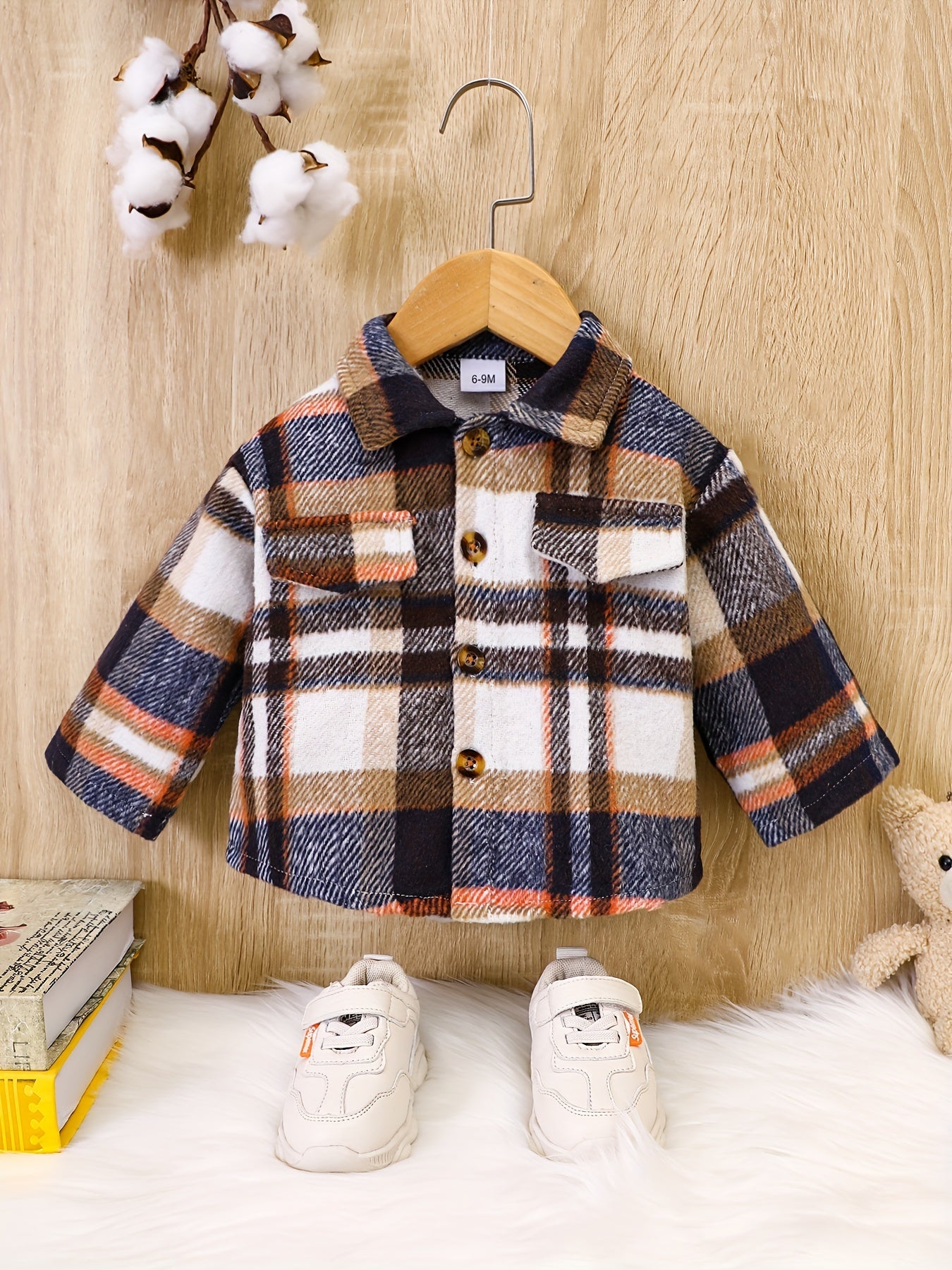 Plaid Button Down Shirt for Baby Boys