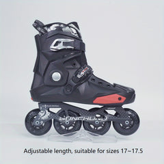 Adjustable Roller Skates for Kids and Adults - Stylish Letter Print