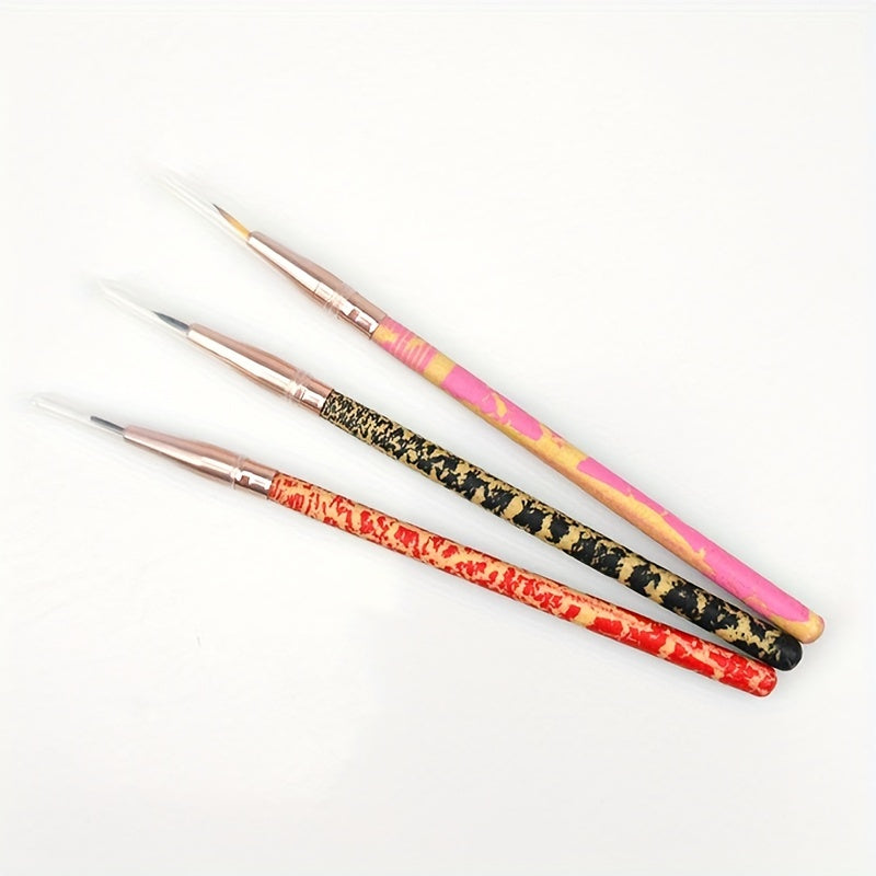 Ultra Fine Gel Eyeliner Brush Wooden Handle