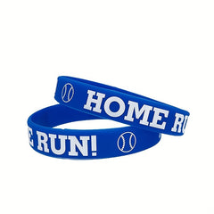 Baseball Silicone Bracelet Classic Pattern Wristband Sports Event