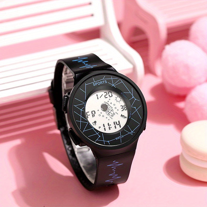 Waterproof Space Man Watch For Boys Alarm Clock