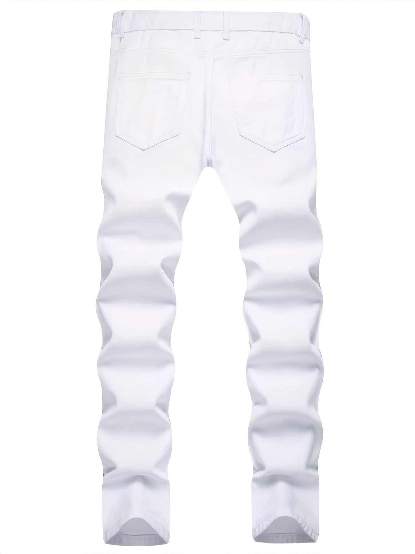 Men's Slim Fit Ripped Jeans Casual Stretch Denim Pants