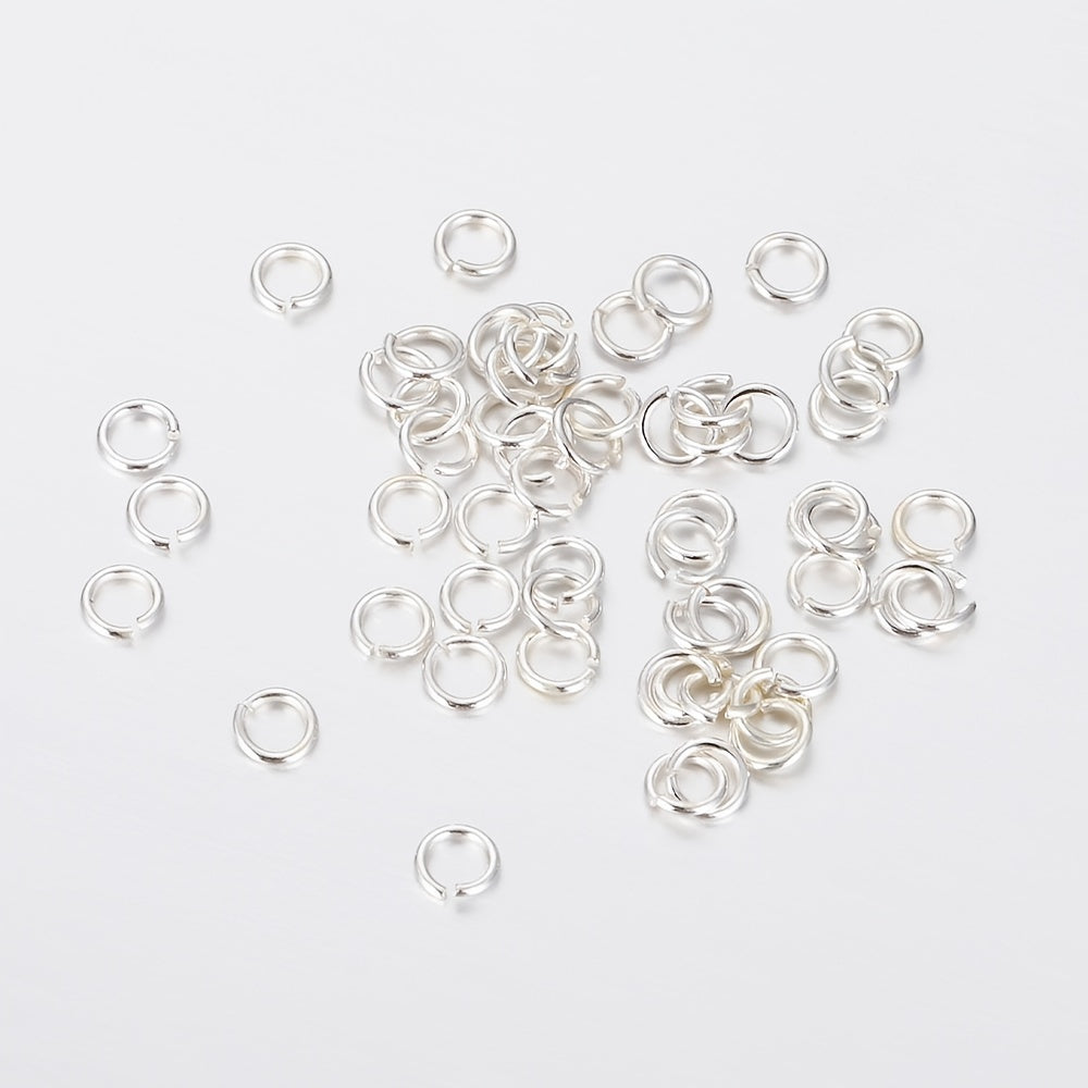 30pcs 925 Sterling Silver Open Jump Rings 3 6mm Split Ring Connectors