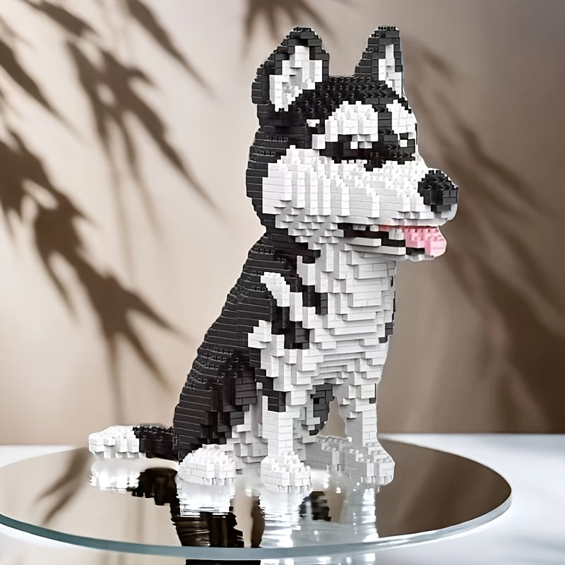 Husky Building Blocks Mini Pet Dog Toy 3D Puzzle Decoration Gift