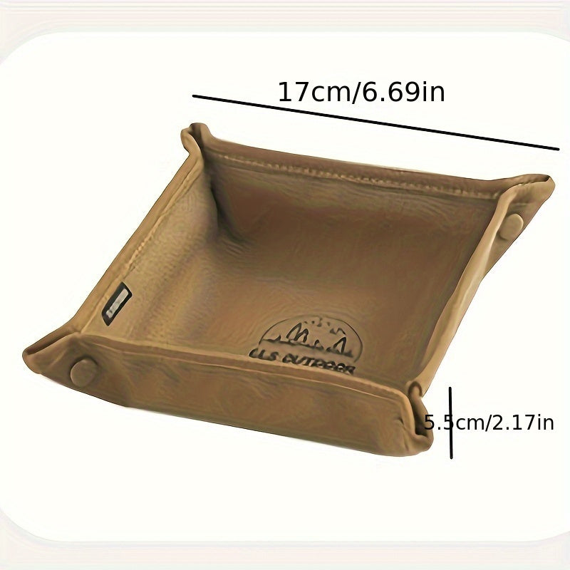 Outdoor Camping Storage Tray Portable Folding Square Storage Box