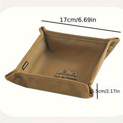 Outdoor Camping Storage Tray Portable Folding Square Storage Box