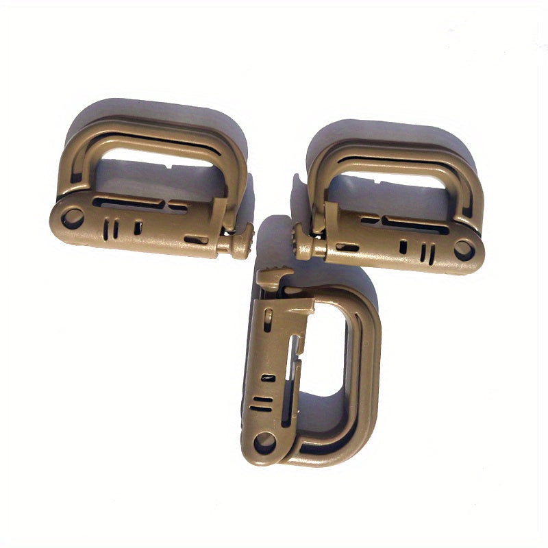 3pcs Tactical Backpack Carabiner for Hiking Camping Attach Gear