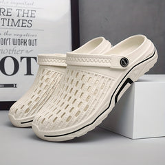 Men's Lightweight Comfy Clogs Hollow Out Non Slip Garden Shoes