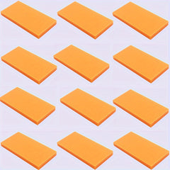 12pcs Building Block Set 2x4 Low Wall Flat Bricks Mixed Colors ABS Construction