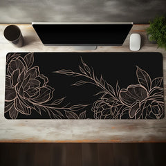 Reddish Mouse Pad Long Non slip Waterproof Office Table Mat