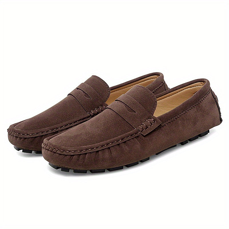 Men's Slip-On Loafers Outdoor Rubber Sole Shoes