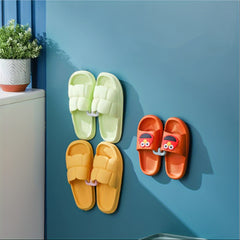 Wall Mounted Bathroom Slippers Holder Drain Rack Bathroom Slippers Hanger