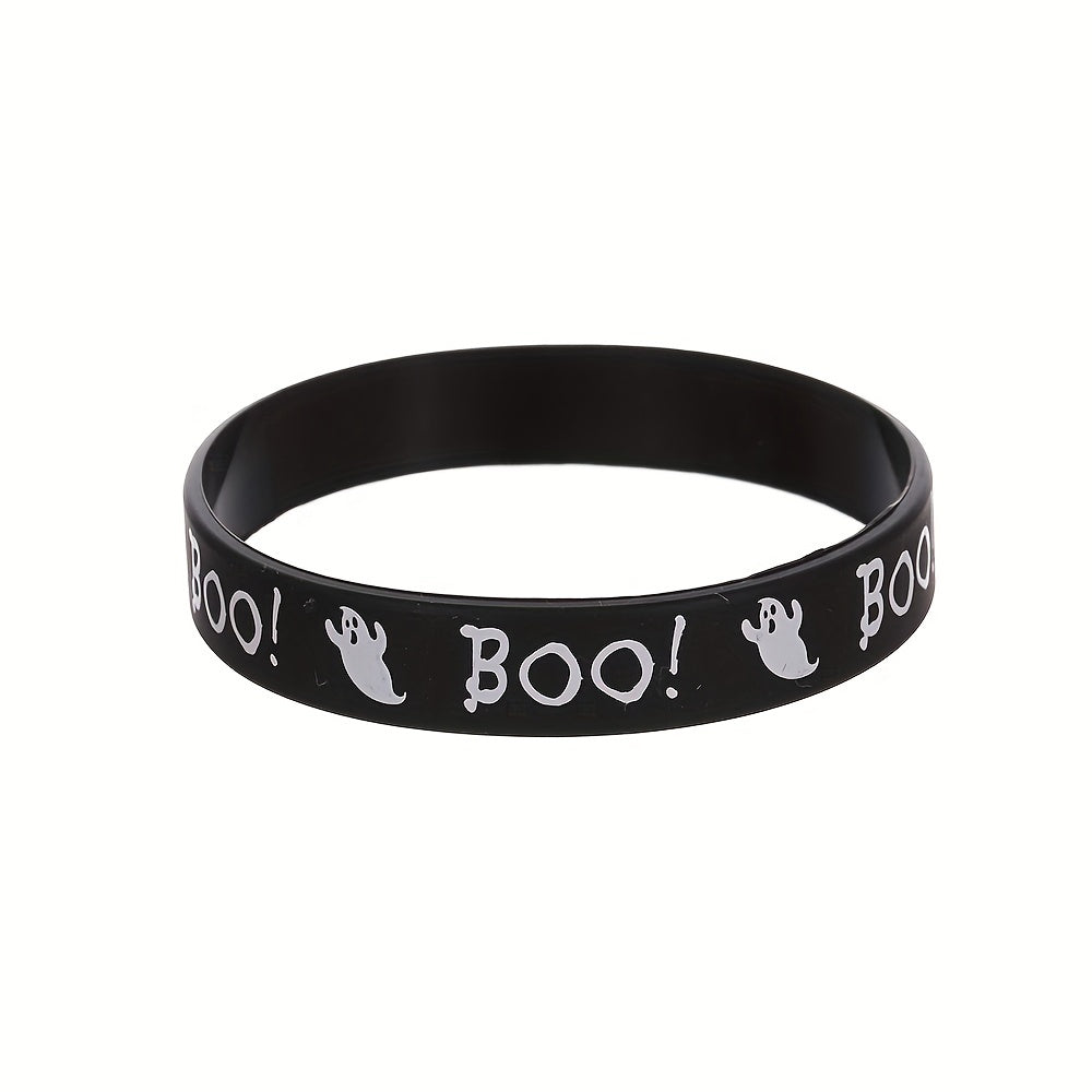 Halloween Party Silicone Bracelet 8pcs Set Trick Or Treat Holiday Carnival