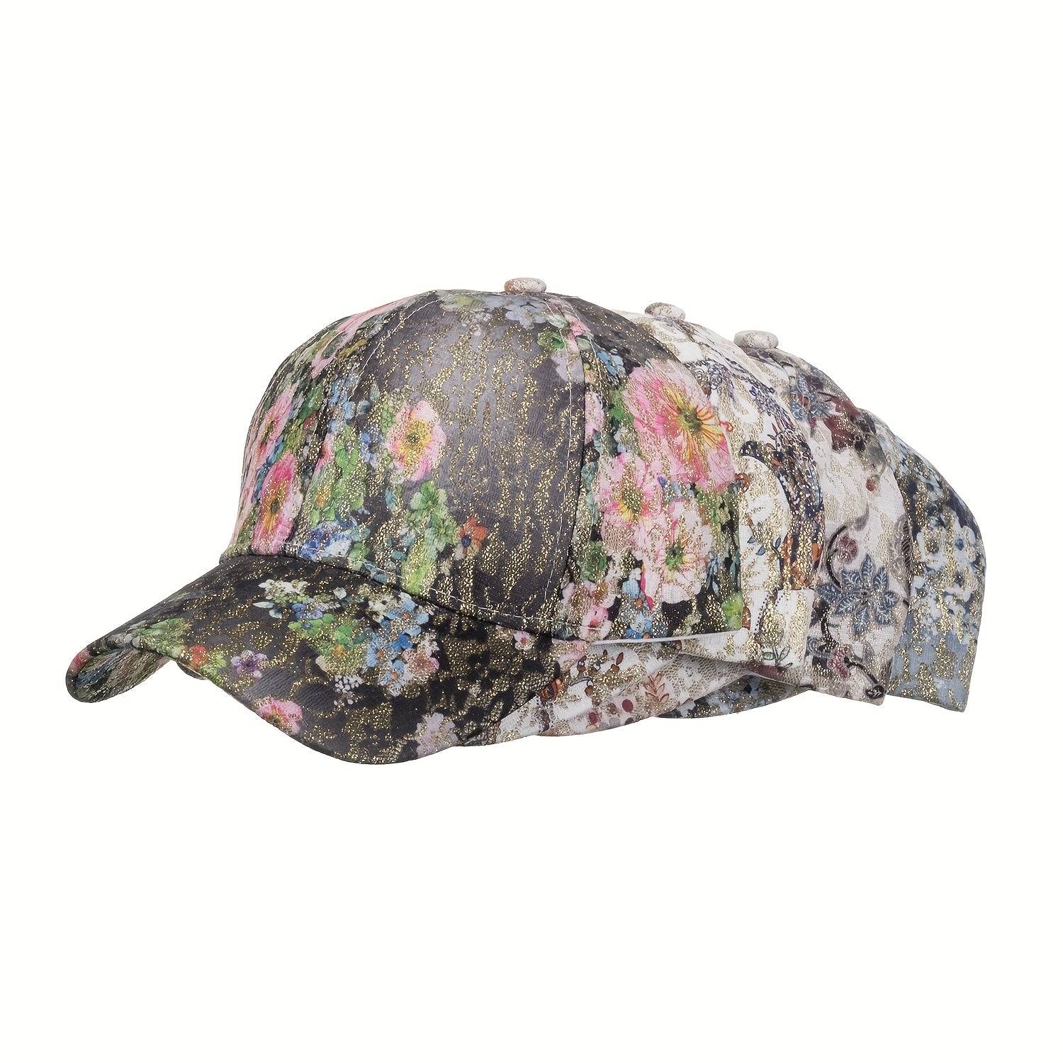 Vintage Lace Floral Baseball Cap Embroidery Sunscreen Dad Hats Adjustable