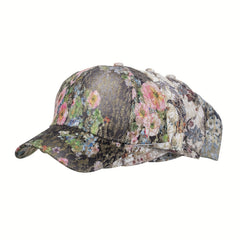 Vintage Lace Floral Baseball Cap Embroidery Sunscreen Dad Hats Adjustable