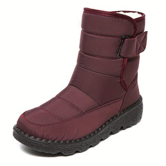 Solid High Tube Snow Boots for Women