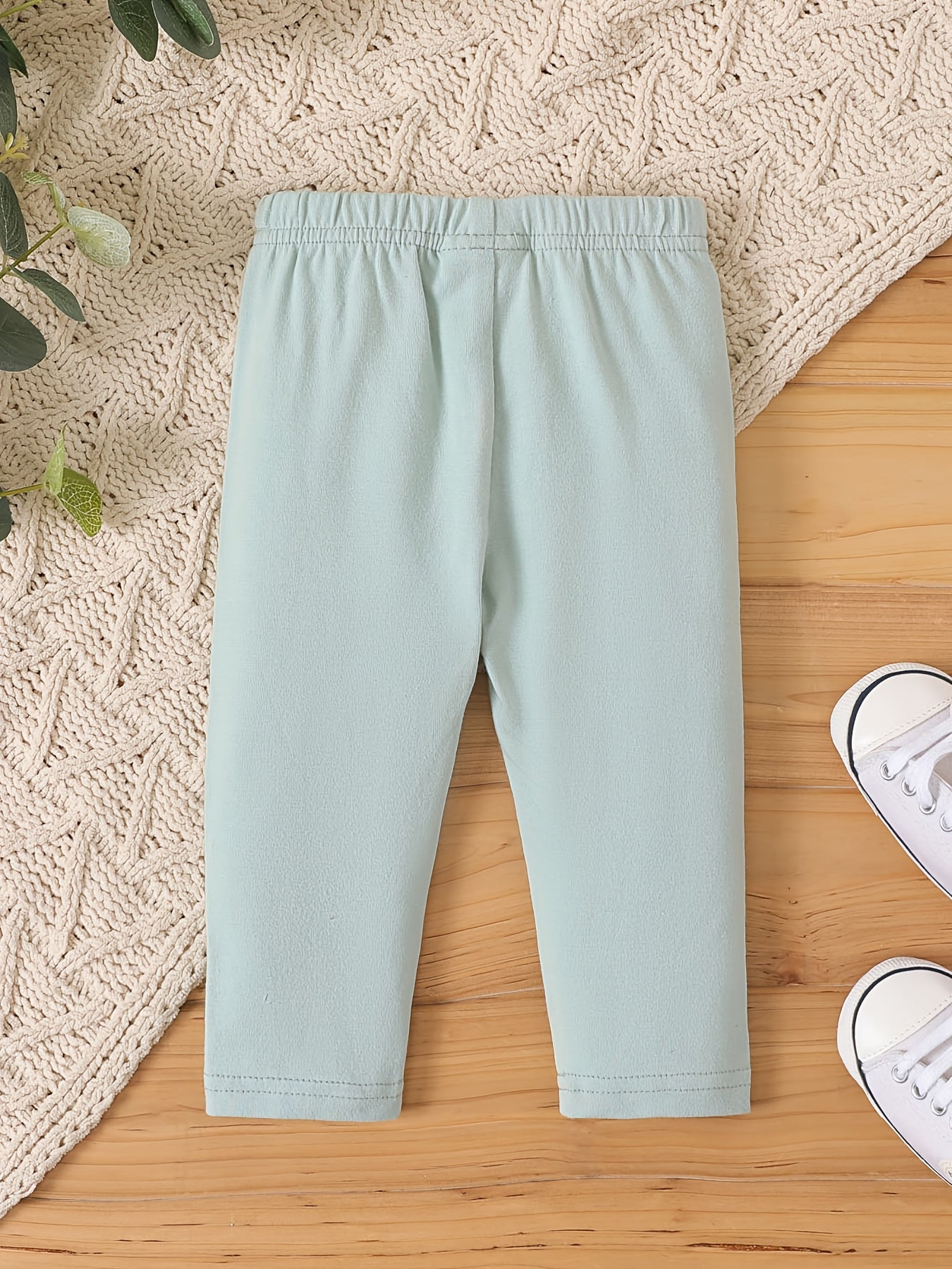Comfy Leggings for Baby Girls Elastic Waist Trousers