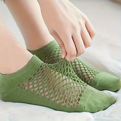 Breathable Mesh Ankle Socks for Running & Sports - 8 Pairs