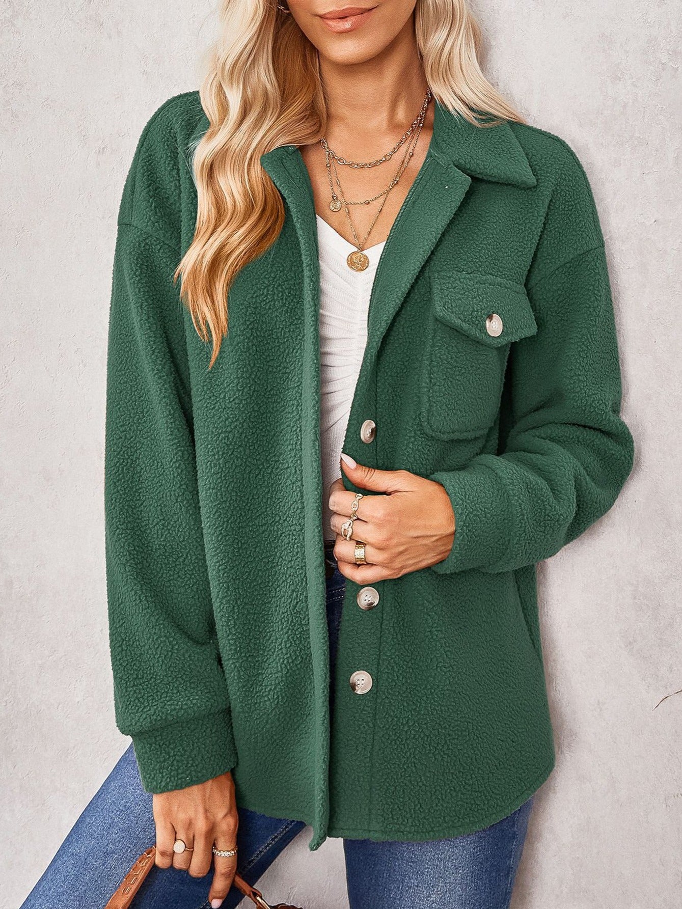 Women's Flap Pocket Overcoat