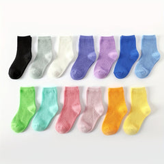 1 Pair 5 Pairs Daily Kids Knee High Socks