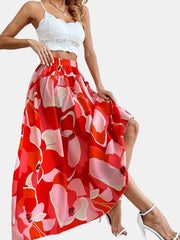 Floral Printed Casual Slim Skirt Women's Clothing