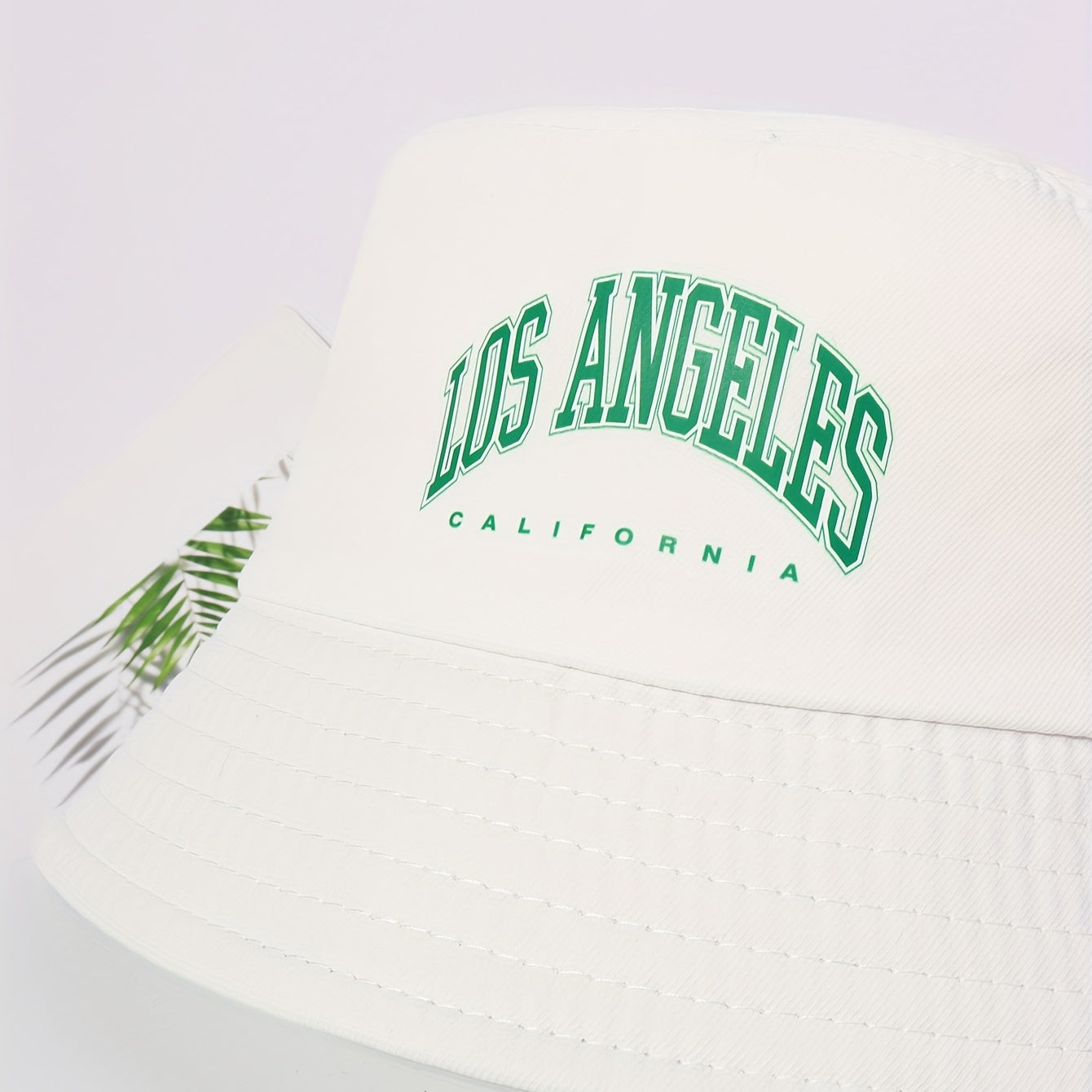 LOS ANGELES Print Bucket Hat Casual Fisherman Cap Basin Hat For Women Men