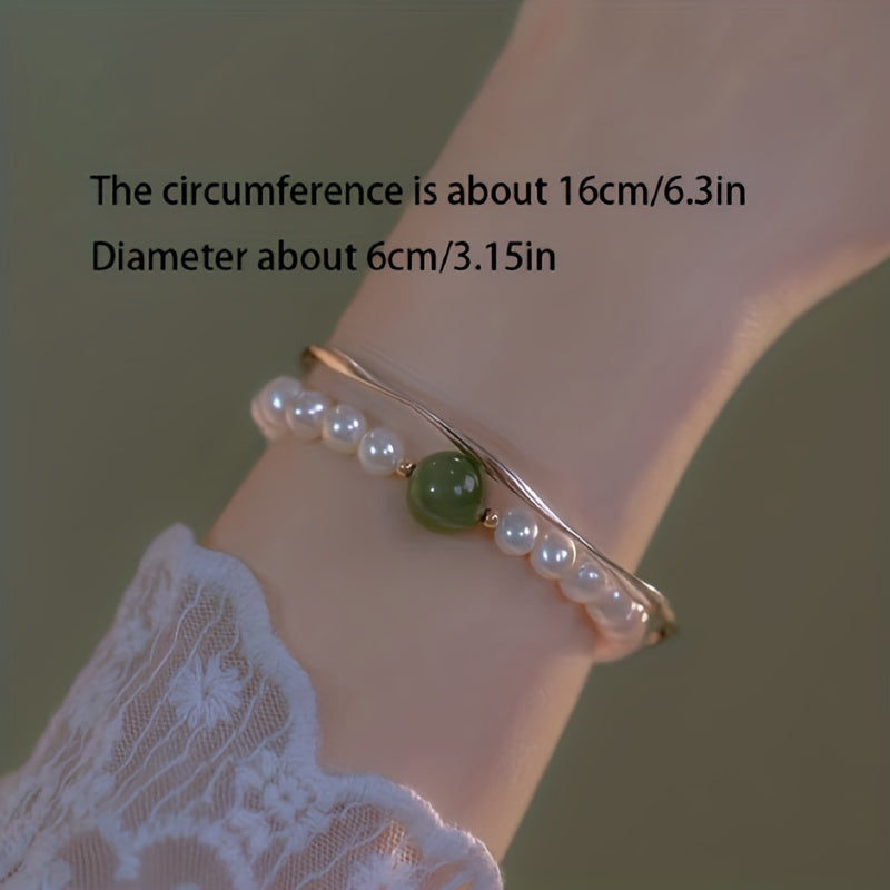 Pearl Bracelet Transfer Beads Female All-match Bangle