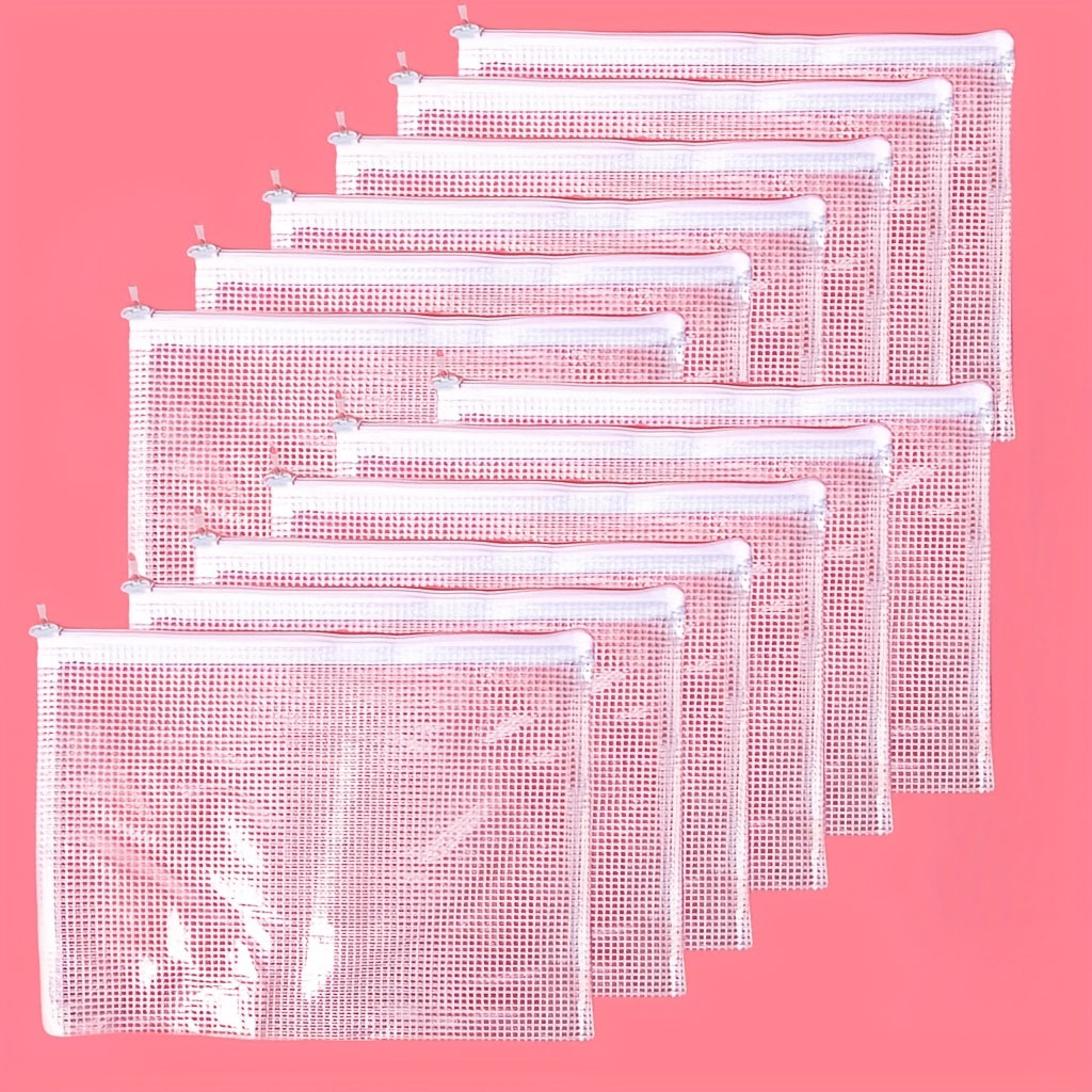 Zipper Pockets File Bags for Sort & Storage, Travel, School, Games & Office