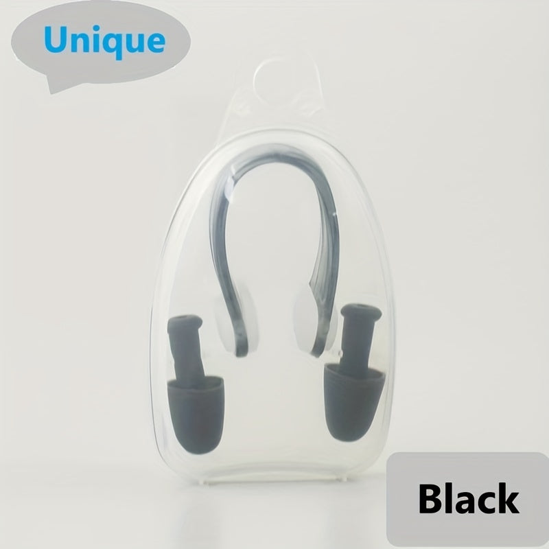 Waterproof Silicone Ear Plugs & Nose Clamp for Swimming Diving