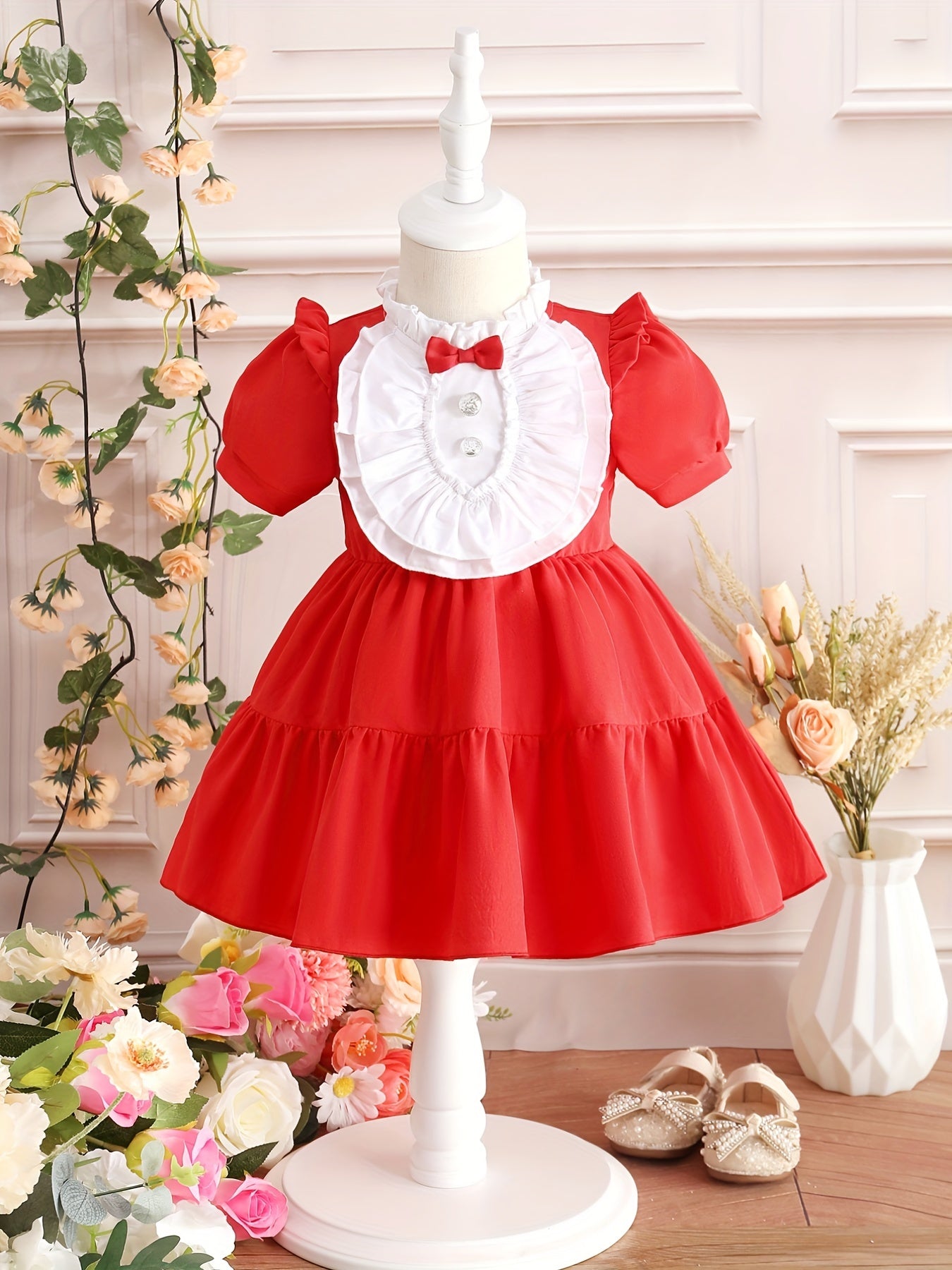 Baby Girl Palace Style Puffy Princess Christmas Dress