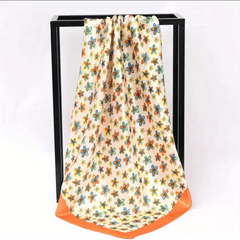 Flower Pattern Gauze Scarf Necke....