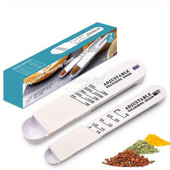 2pcs Adjustable Measuring Spoon Set for Baking and Cooking