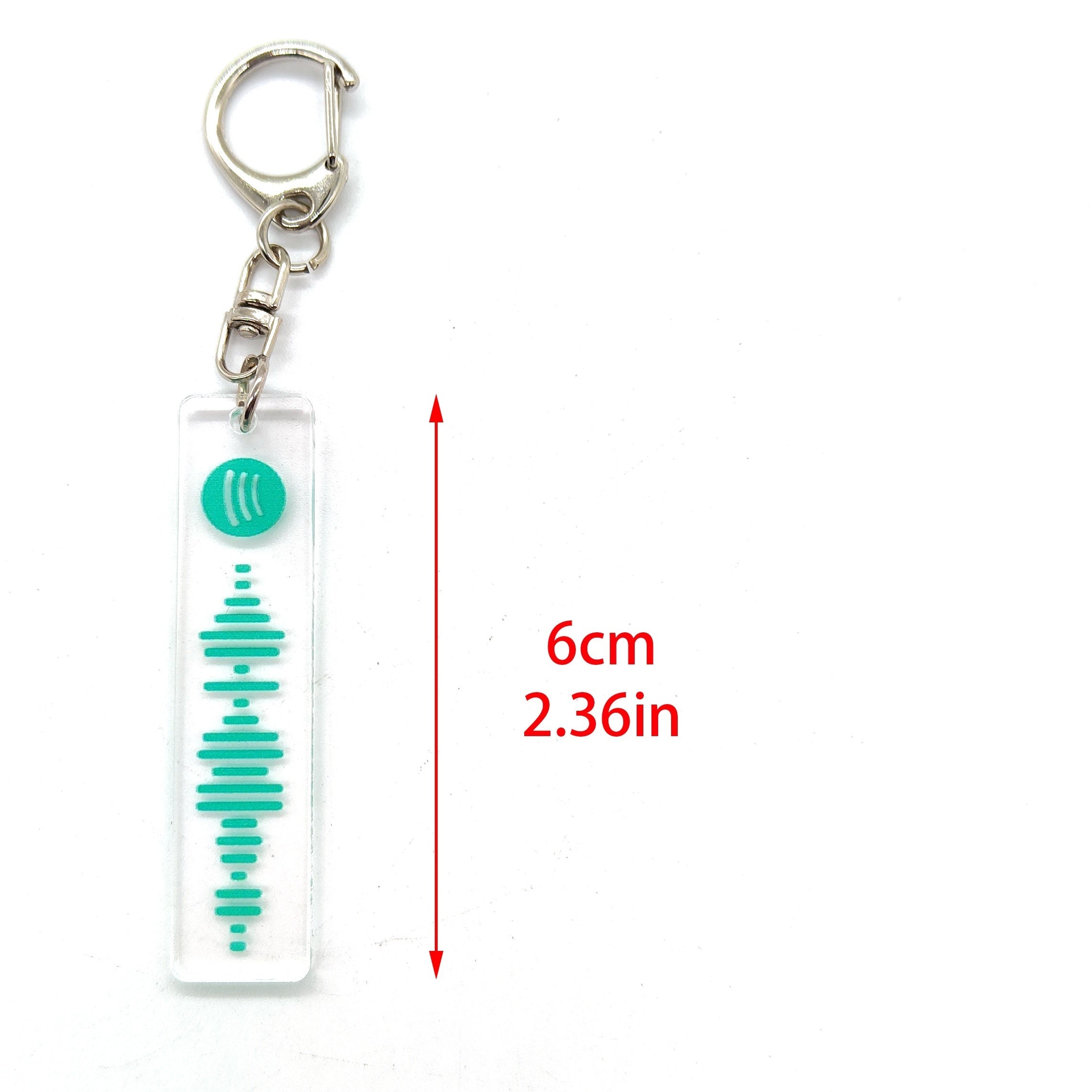 Music Sound Wave Acrylic Keychain for Fans