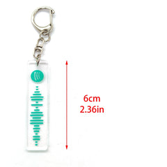 Music Sound Wave Acrylic Keychain for Fans