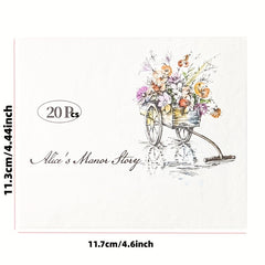 20pcs Writable Plant Shape Stickers Set for Scrapbooking Journal Diary Planner