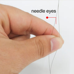 18Pcs Seed Beads Big Eye Needles Set DIY Jewelry Making Tool