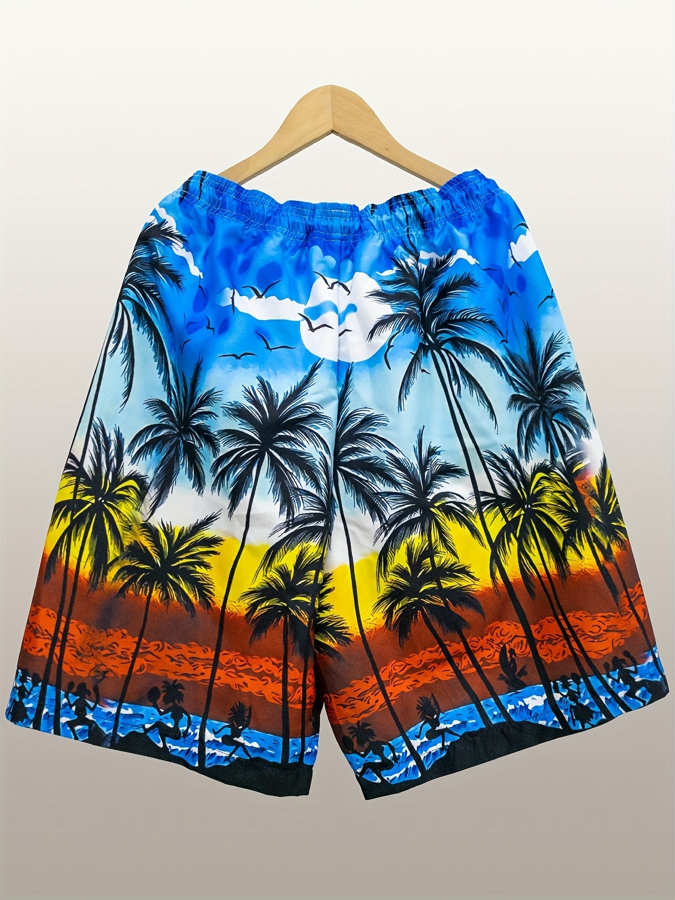 Quick drying Mesh Lining Mens Swim Trunks - Beach Pool Swim Shorts