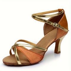 Women's Latin Dance Shoes Suede Sole 6 Heel