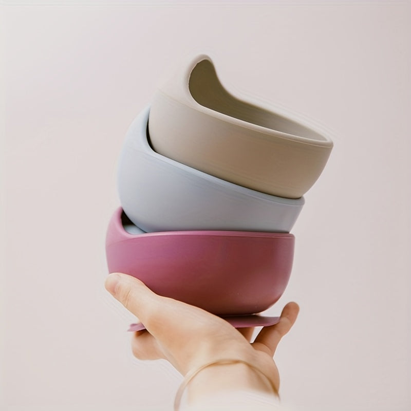 Baby Silicone Feeding Bowl for 1 Year Old