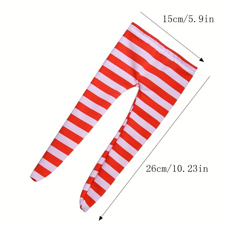 Striped Leggings Tight Pants for 15-18 Inch Baby Dolls