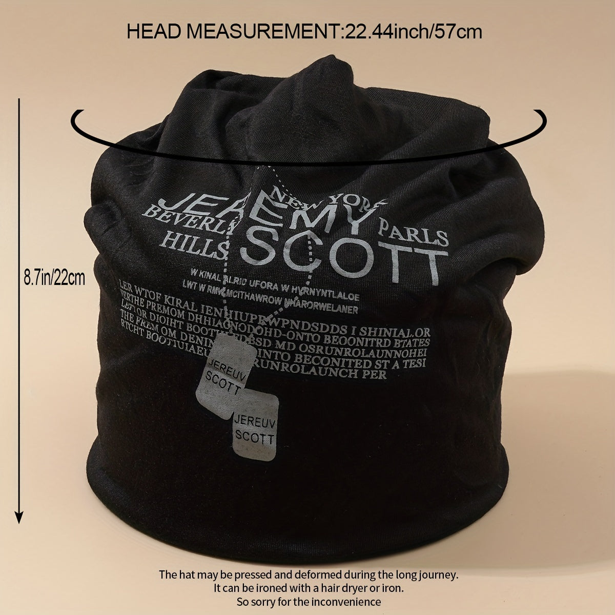 Vintage Beanie Thin Turban Cap Breathable Beanies Goth Skull Hats