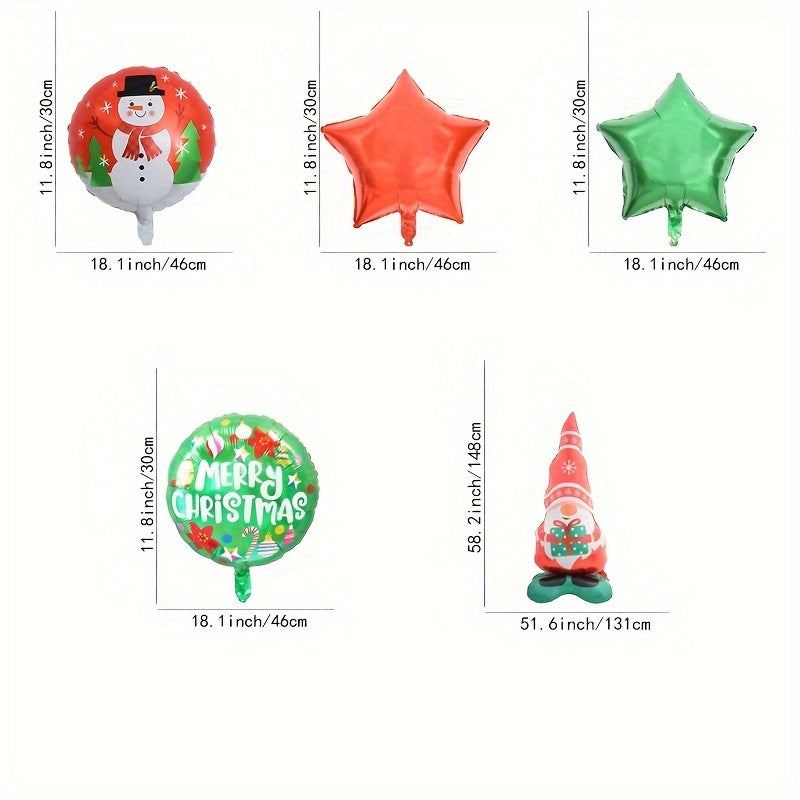 Standing Christmas Elf Grandpa Balloon for Family Reunion