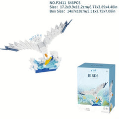 Bird Family Building Blocks Toy Mixed Animal Figurine Educational Creative Play