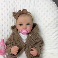 19 Inch Reborn Baby Girl Doll Toy for Kids Birthday Gift