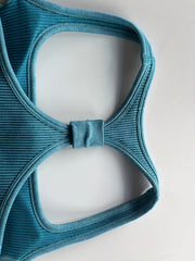 Ribbed Workout Sets Sports Bra & Fitness Shorts for Women