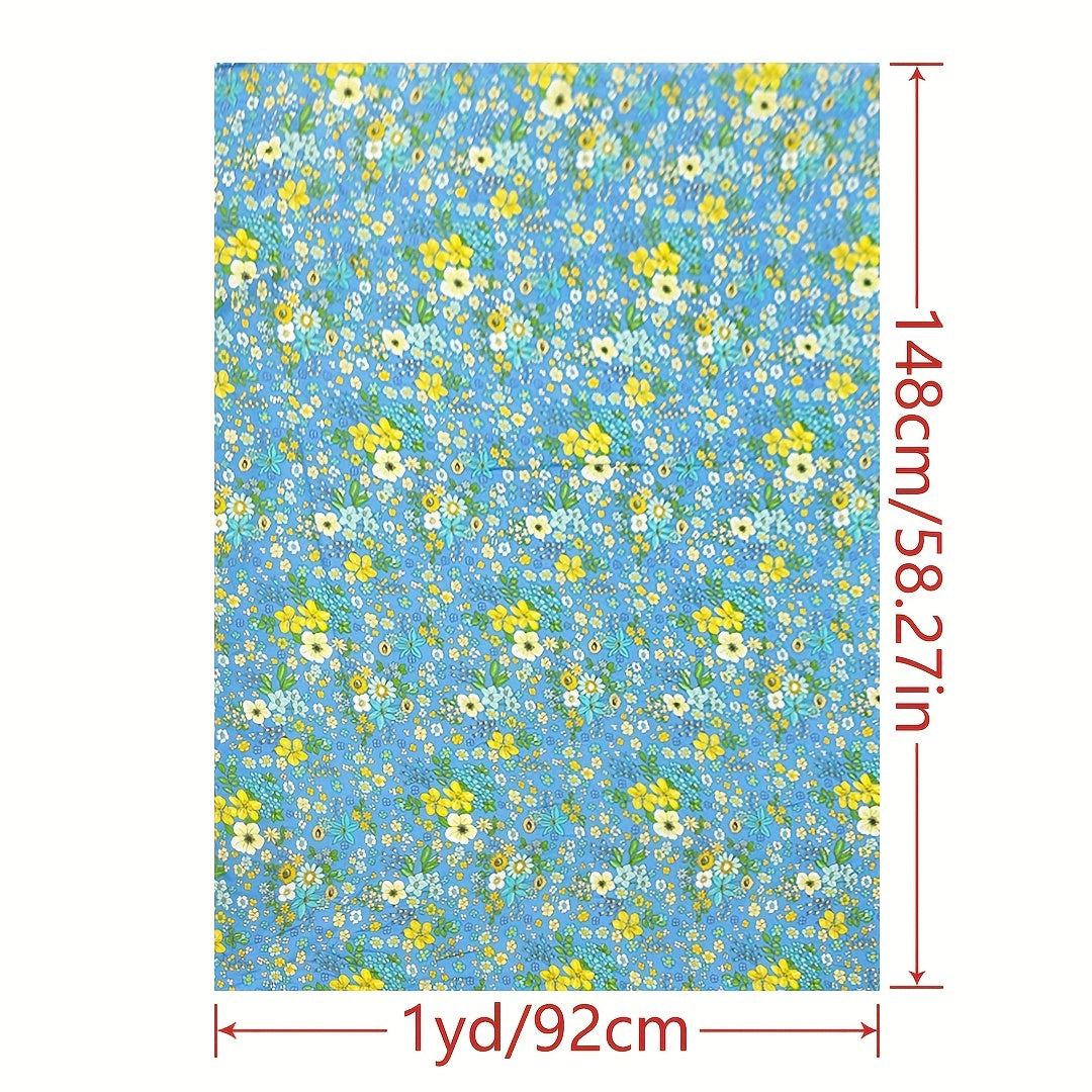 1yd Artificial Cotton Fabric DIY Clothes Dress Quilt Cover Cut Size 1yard