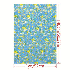 1yd Artificial Cotton Fabric DIY Clothes Dress Quilt Cover Cut Size 1yard